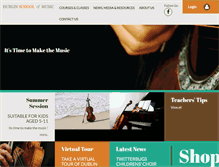 Tablet Screenshot of dublinschoolofmusic.com